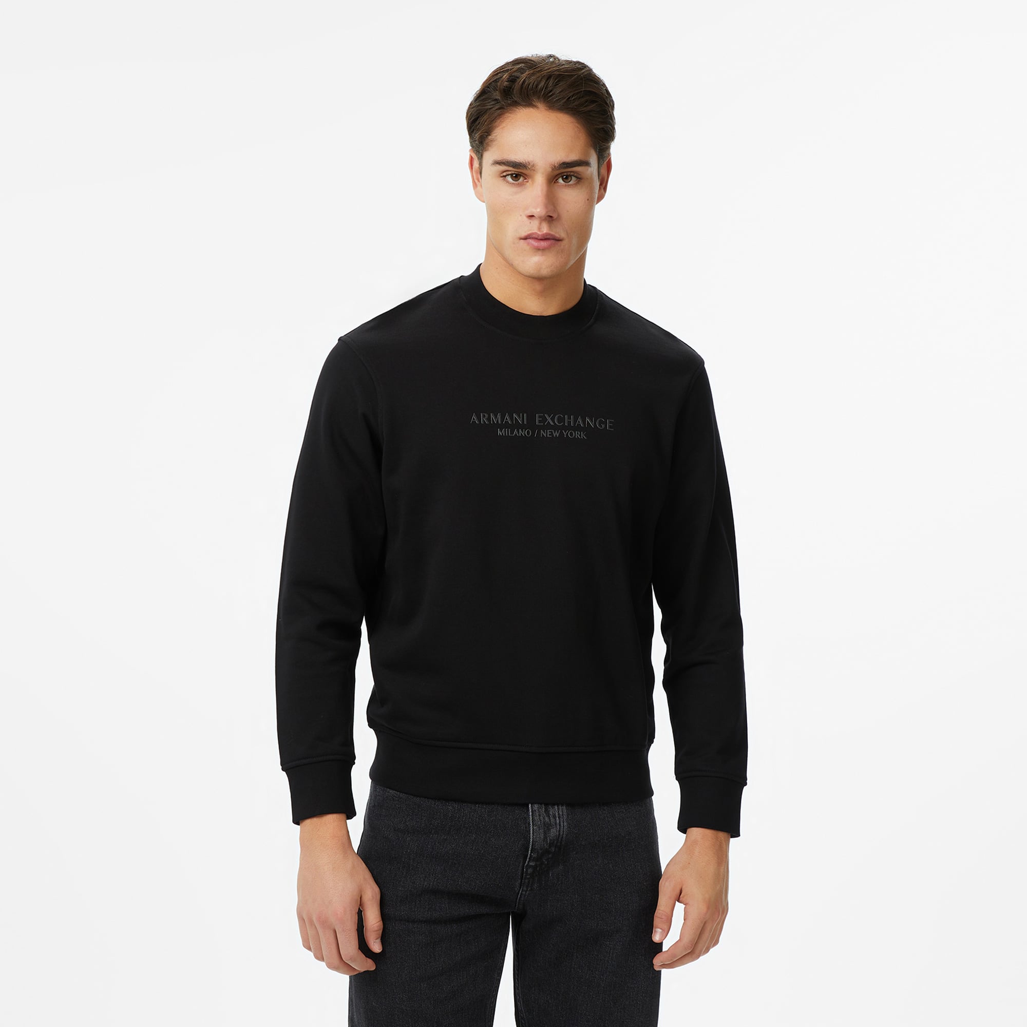  Armani Exchange Erkek Siyah Sweatshirt
