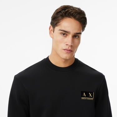  Armani Exchange Erkek Siyah / Altın Sweatshirt