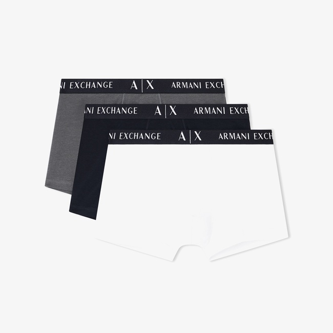  Armani Exchange Erkek Siyah / Beyaz Boxer