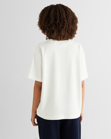  GANT Kadın Krem Relaxed Fit T-Shirt