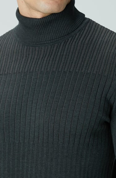  Network Erkek Antrasit Balıkçı Yaka Triko Kazak