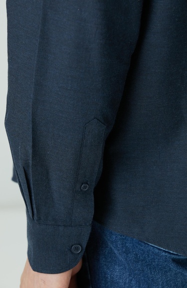  Network Erkek Lacivert Flanel Gömlek