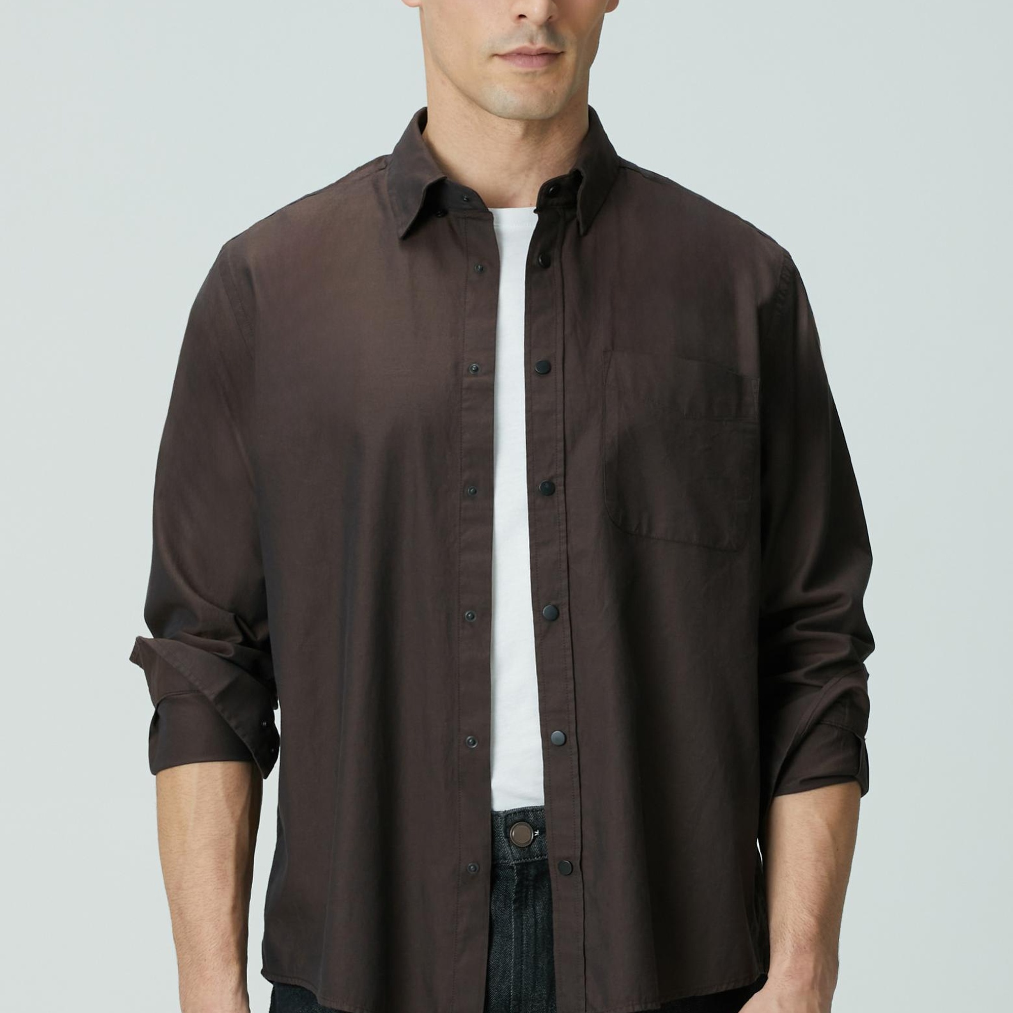 Network Erkek Kahverengi Oxford Gömlek