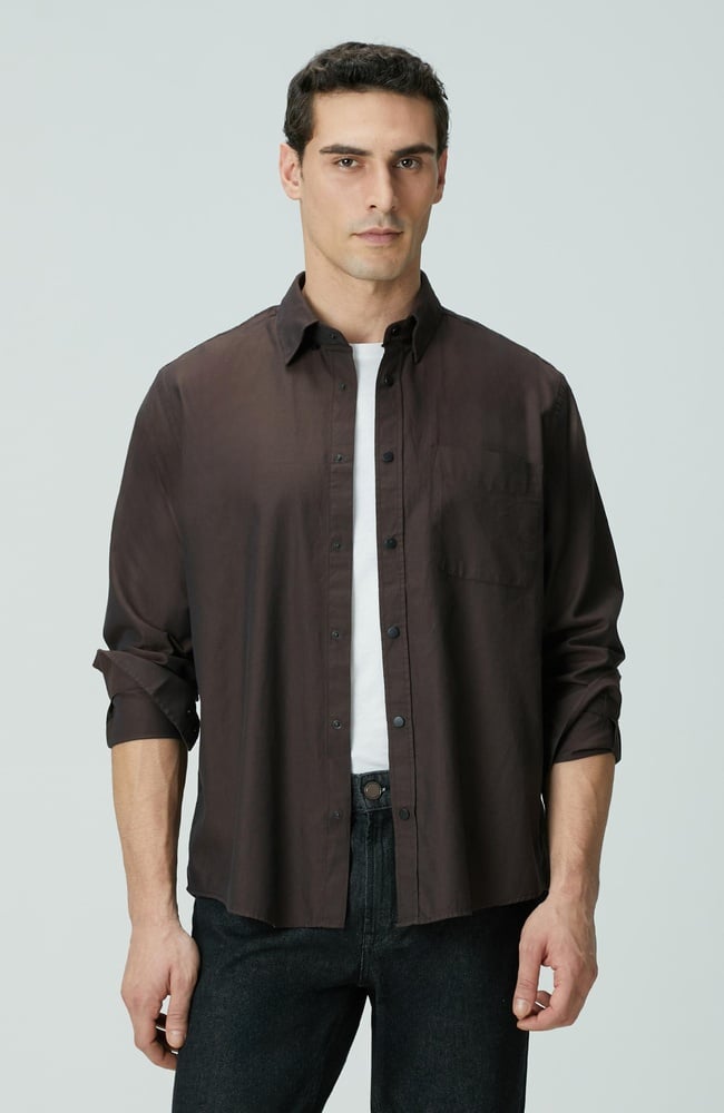  Network Erkek Kahverengi Oxford Gömlek