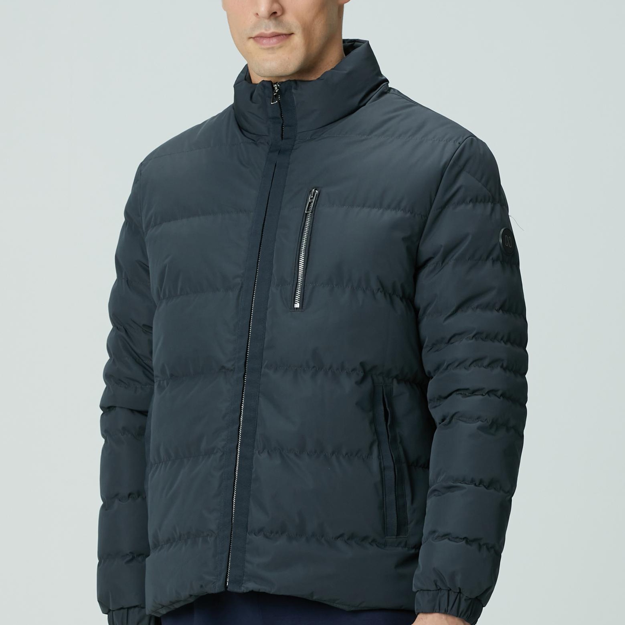 Network Erkek Antrasit Cep Detaylı Ray Kapitone Mont