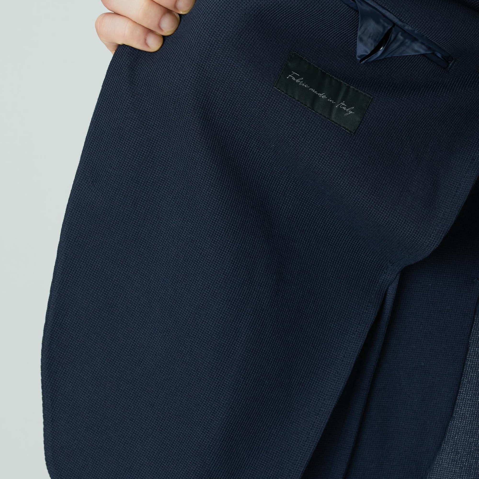 Network Erkek Lacivert Armürlü Ceket