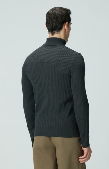  Network Erkek Antrasit Balıkçı Yaka Triko Kazak