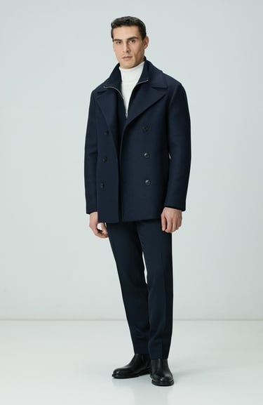  Network Erkek Kırık Beyaz Balıkçı Yaka Triko Kazak