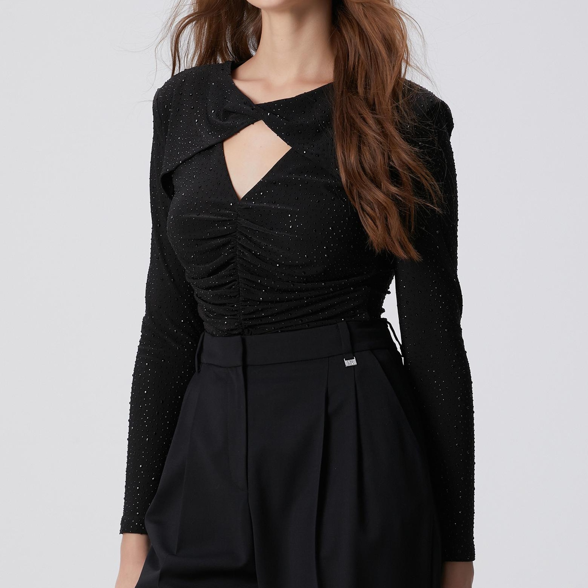 Network Kadın Siyah Bodysuit