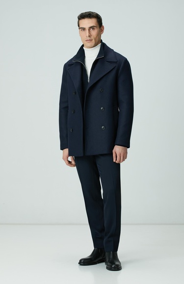  Network Erkek Kırık Beyaz Balıkçı Yaka Triko Kazak