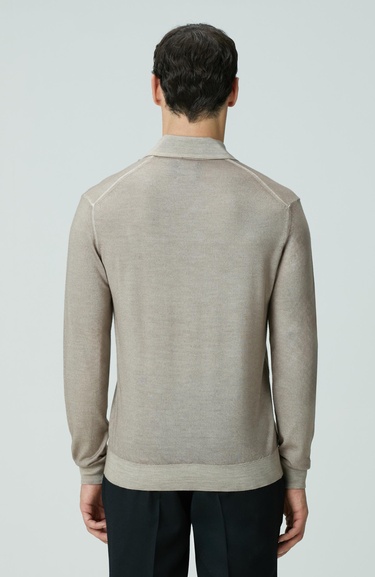  Network Erkek Limited Bej Melanj Yün Triko Kazak