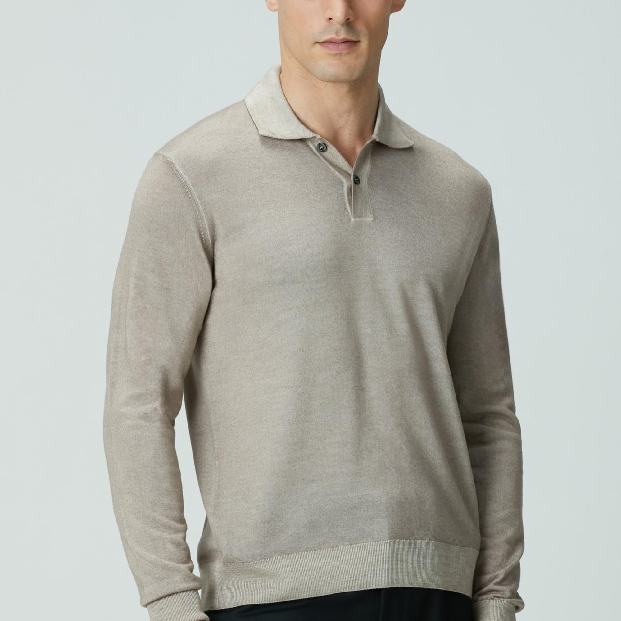 Network Erkek Limited Bej Melanj Yün Triko Kazak