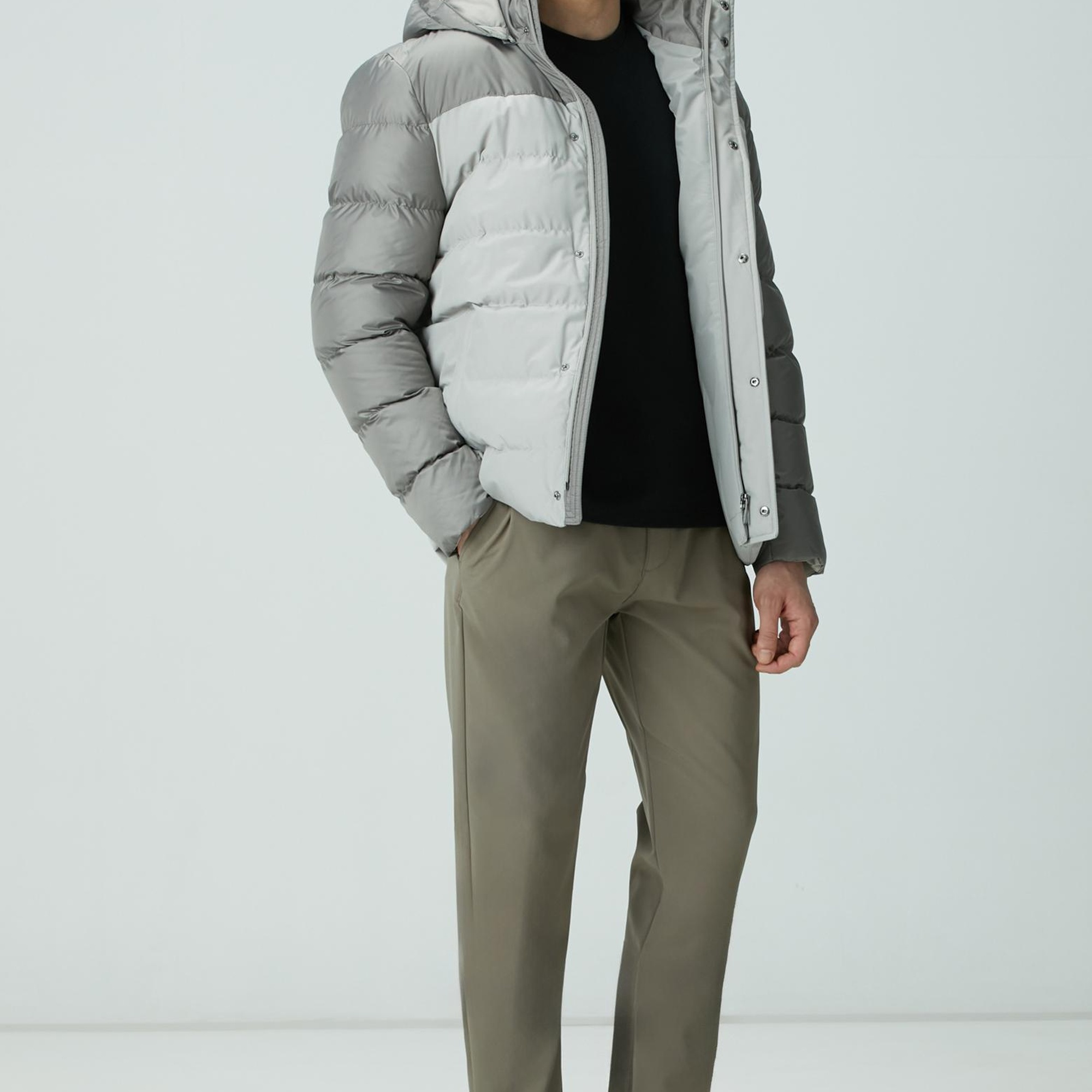 Network Erkek Siyah Bisiklet Yaka Jakarlı T-shirt