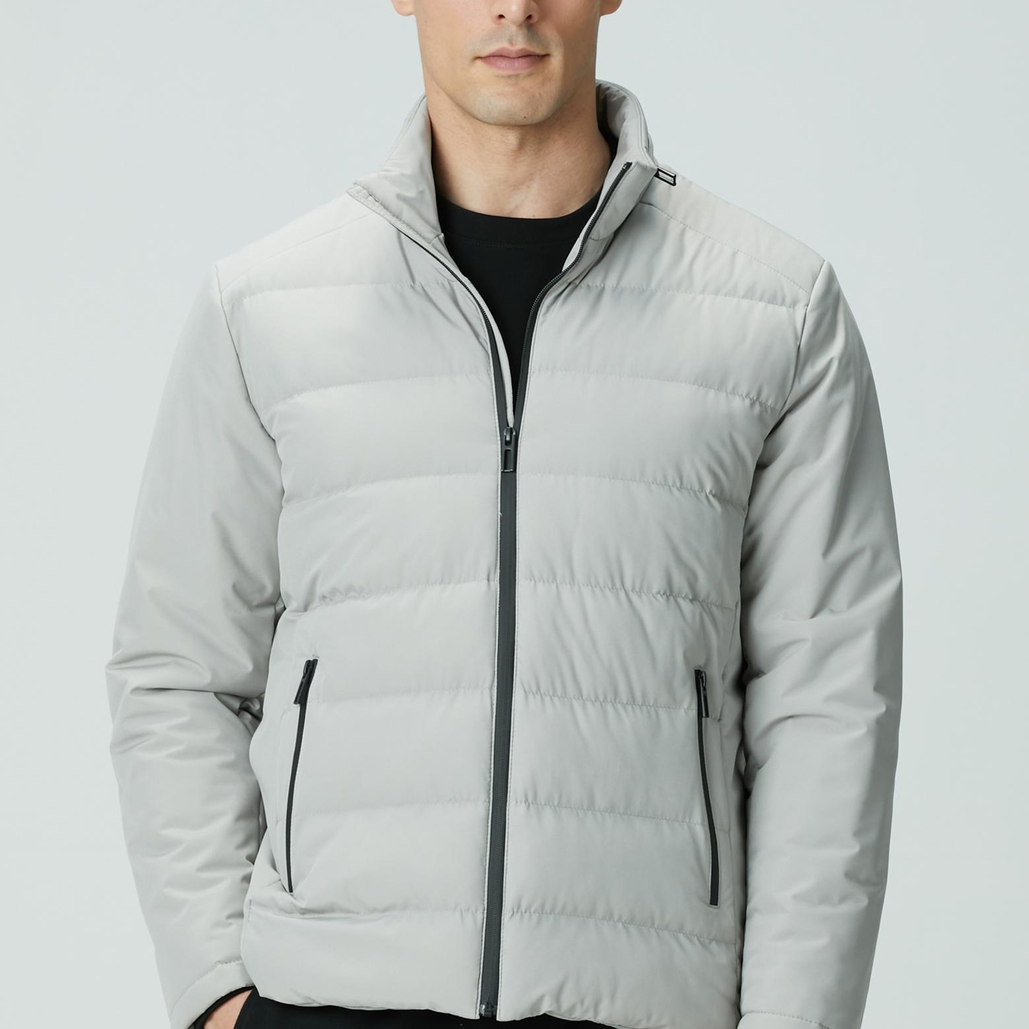 Network Erkek Taş Su Geçirmez Fermuarlı Casual Kaban