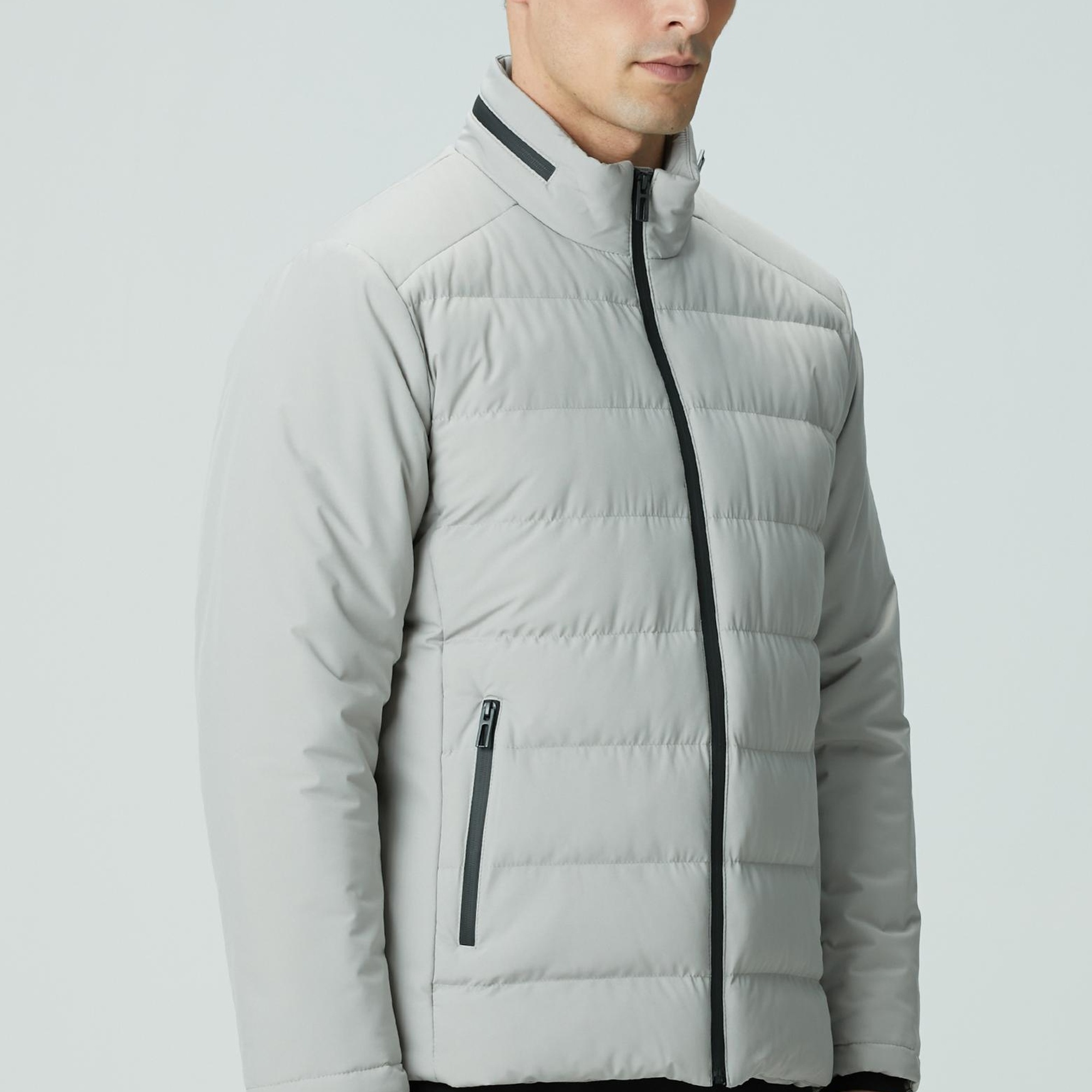 Network Erkek Taş Su Geçirmez Fermuarlı Casual Kaban