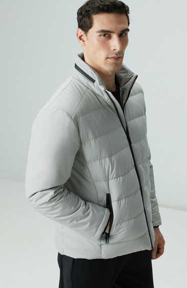  Network Erkek Taş Su Geçirmez Fermuarlı Casual Kaban