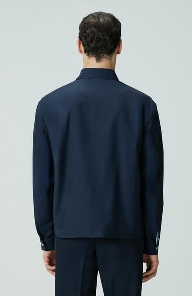  Network Erkek Lacivert Yün Mont