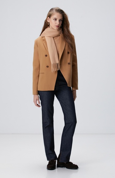  Network Kadın Limited Camel Kaşmir Ceket