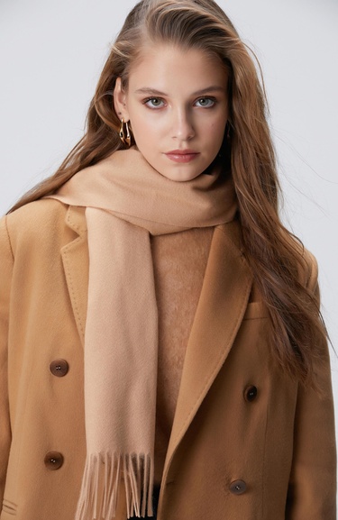  Network Kadın Limited Camel Kaşmir Ceket