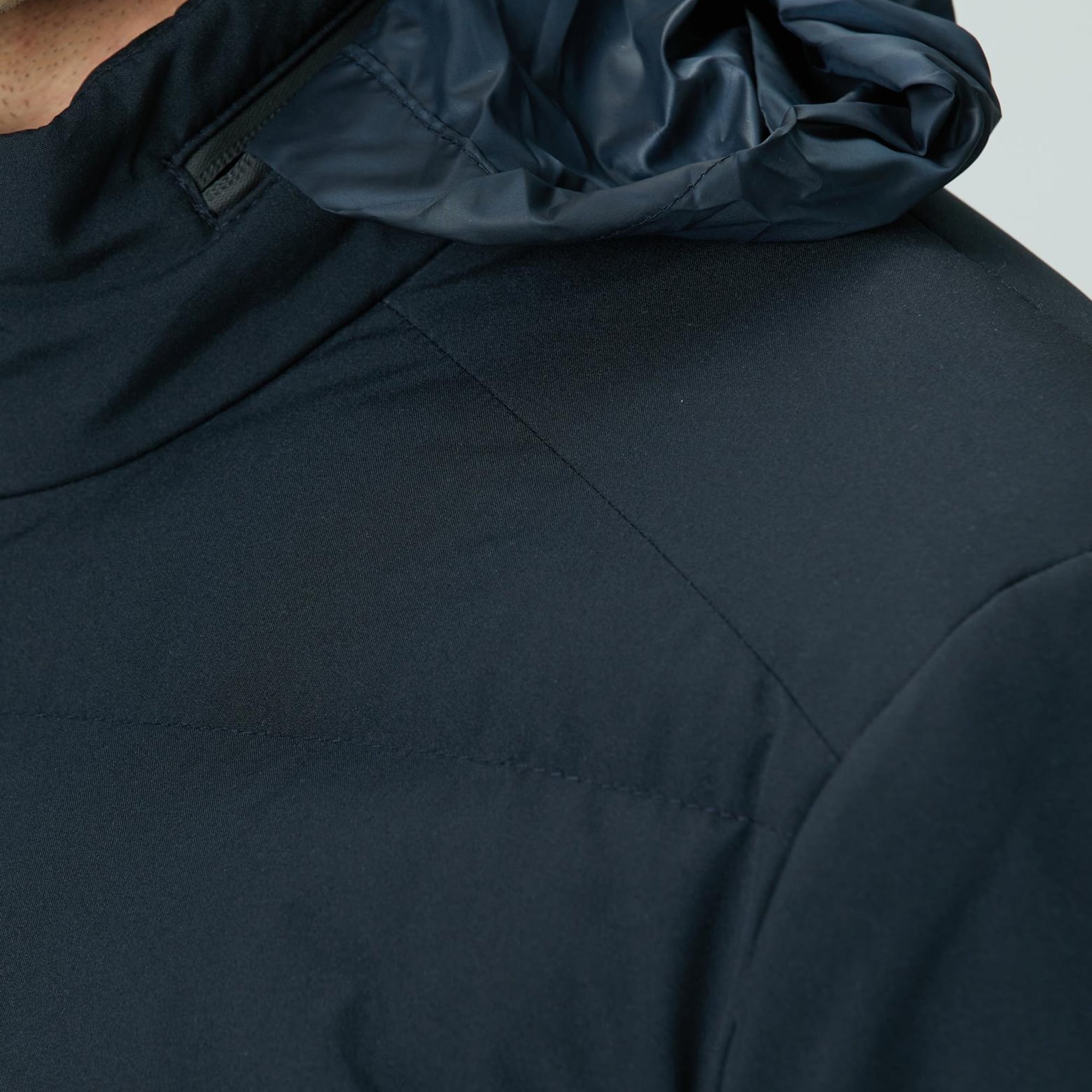 Network Erkek Lacivert Su Geçirmez Fermuarlı Casual Kaban