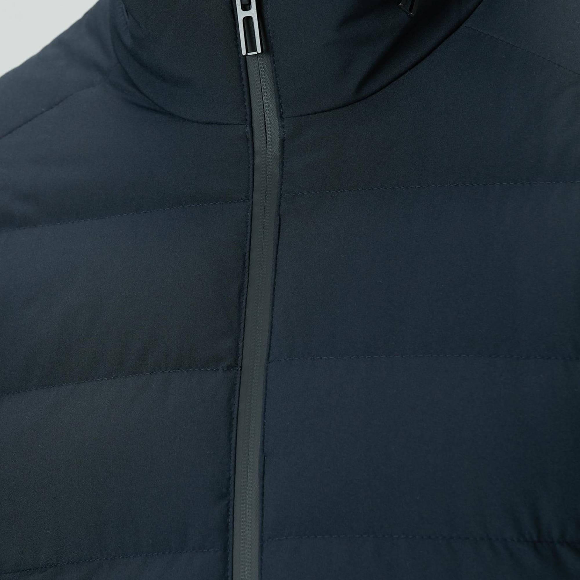 Network Erkek Lacivert Su Geçirmez Fermuarlı Casual Kaban