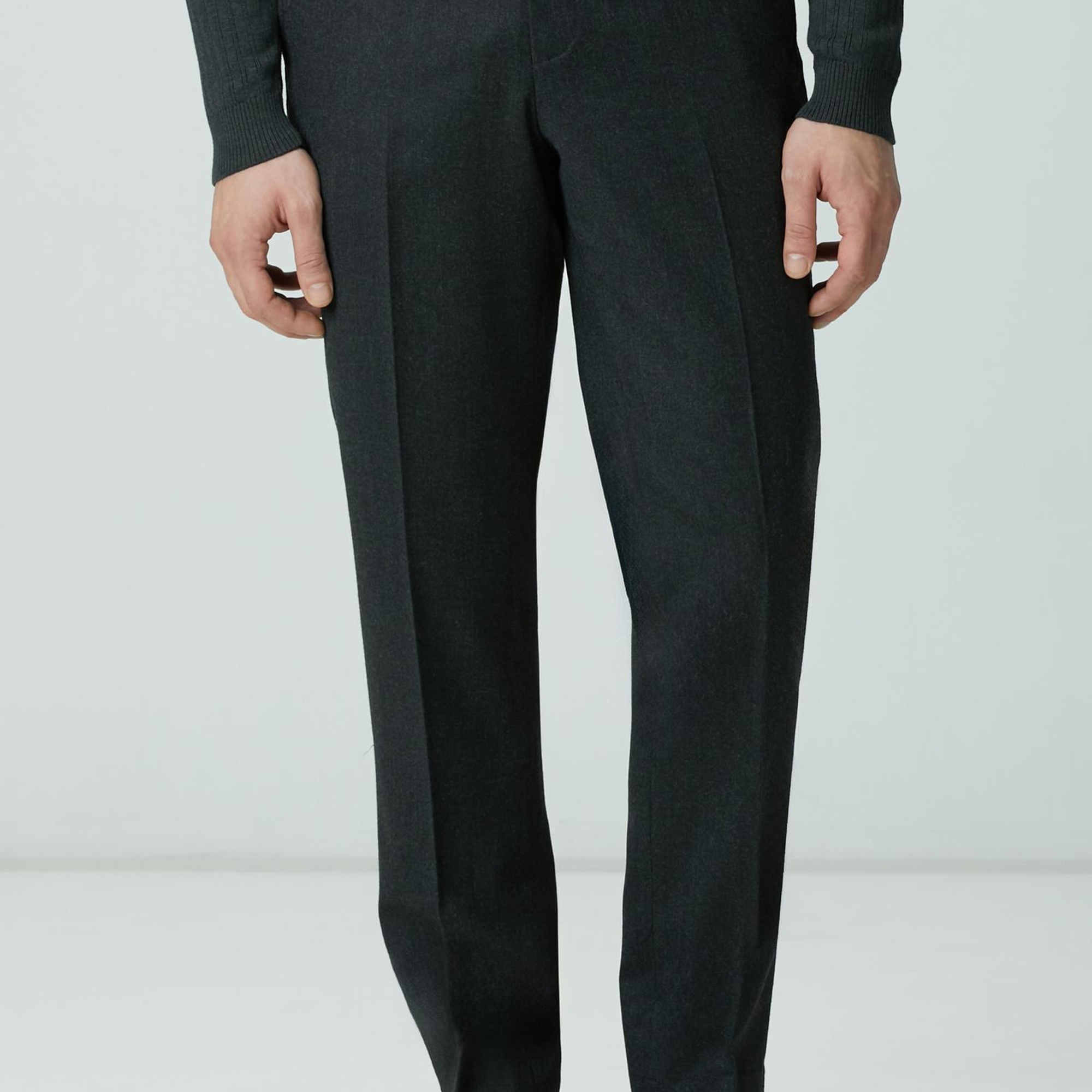 Network Erkek Antrasit Yün Karışımlı Pantolon