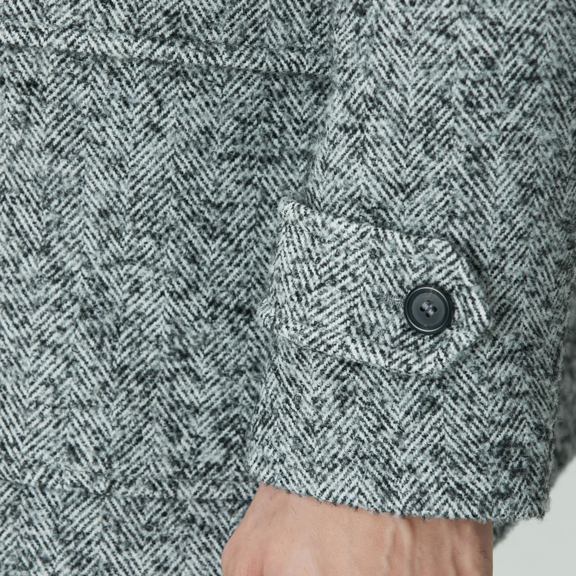 Network Erkek Antrasit Yün Karışımlı Kaban