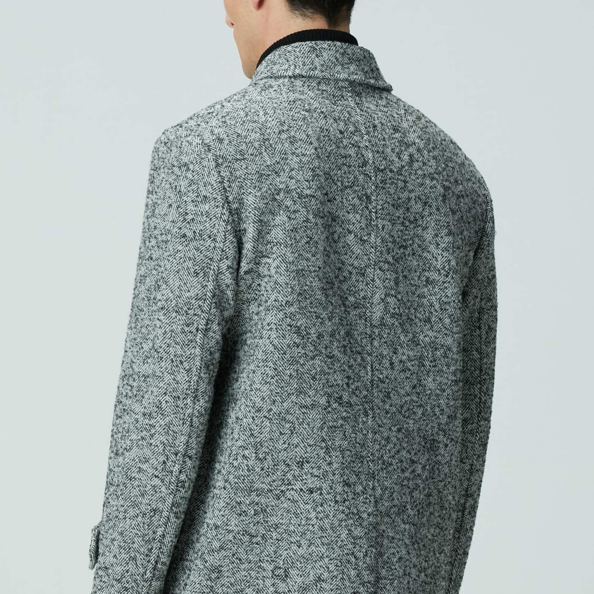 Network Erkek Antrasit Yün Karışımlı Kaban