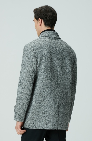  Network Erkek Antrasit Yün Karışımlı Kaban