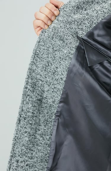  Network Erkek Antrasit Yün Karışımlı Kaban