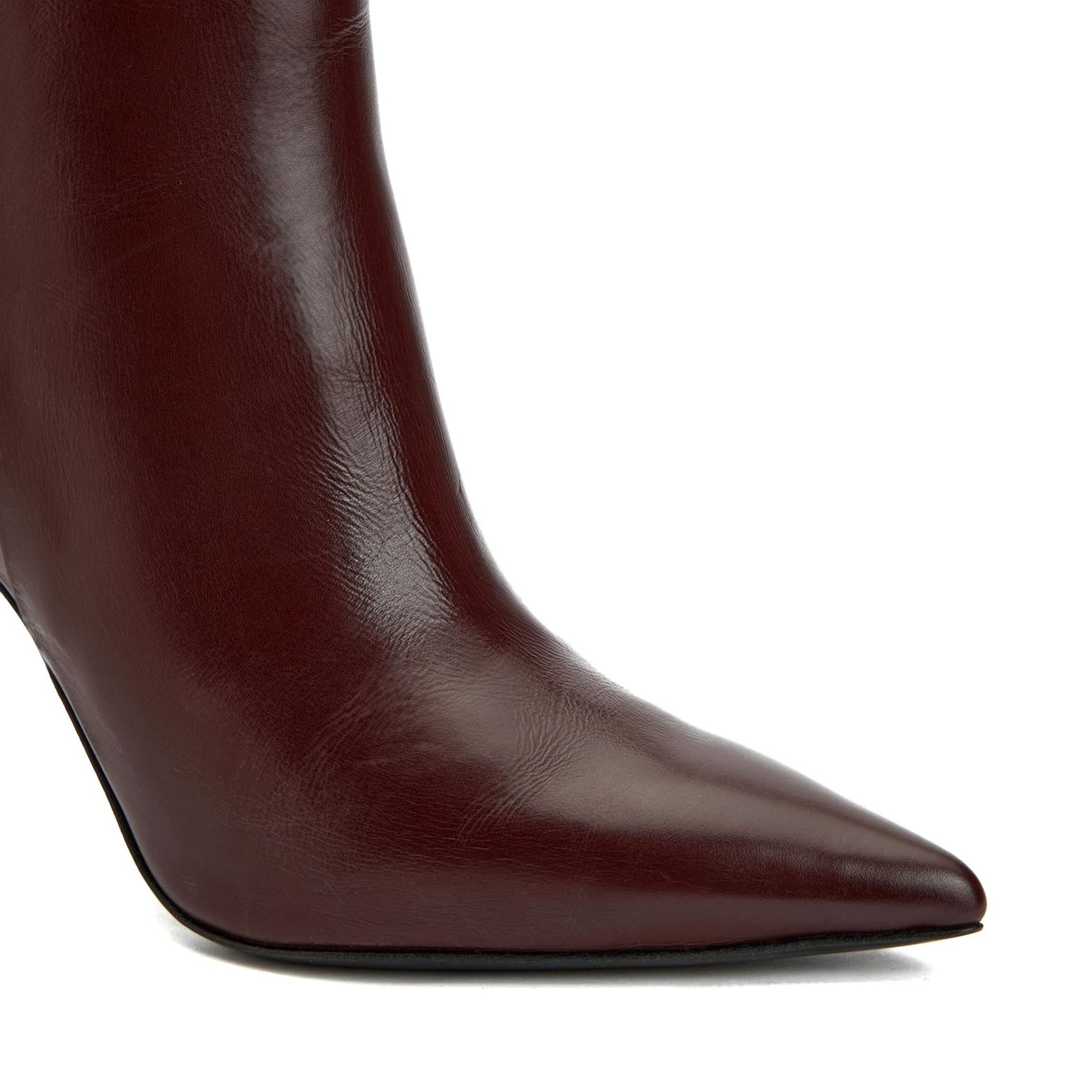 Network Kadın Bordo Deri Bot