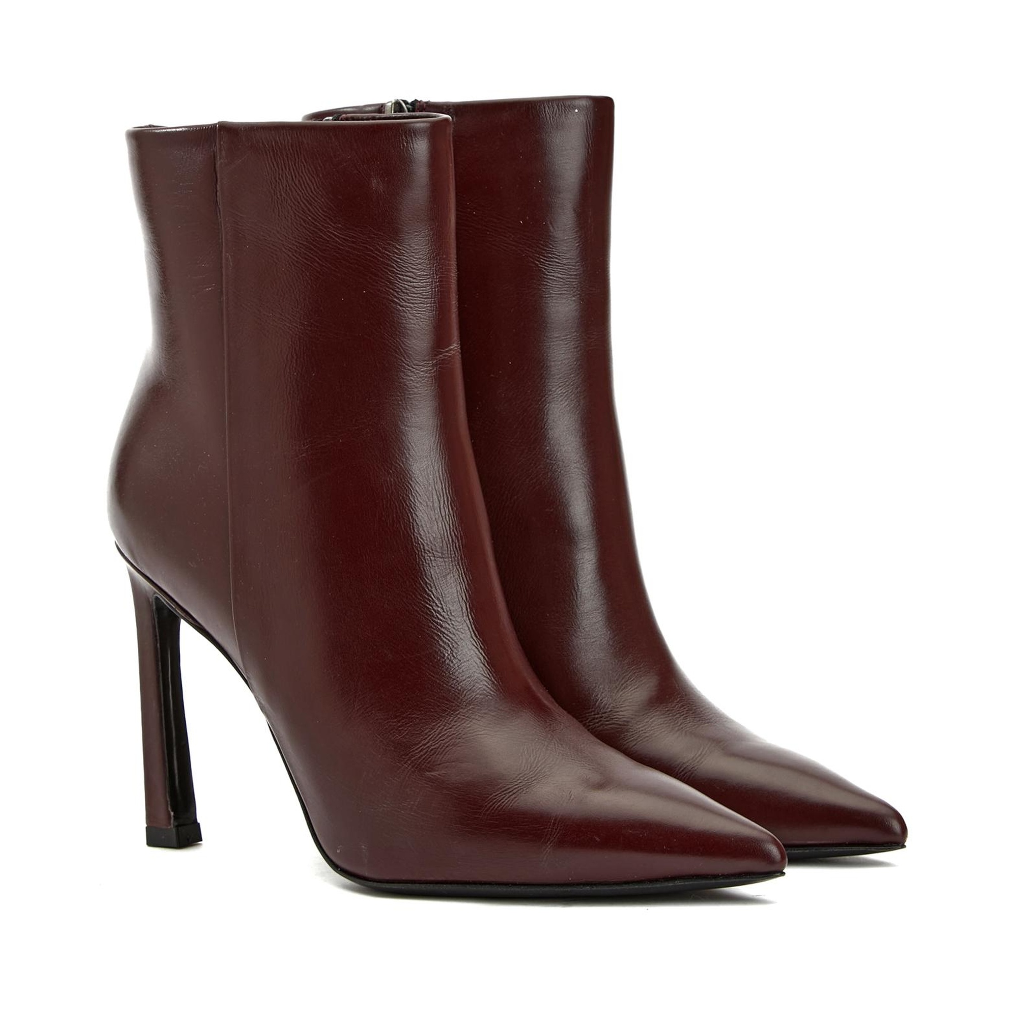 Network Kadın Bordo Deri Bot