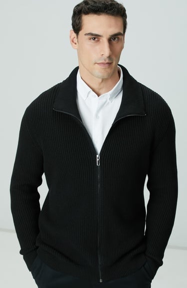  Network Erkek Siyah Hırka