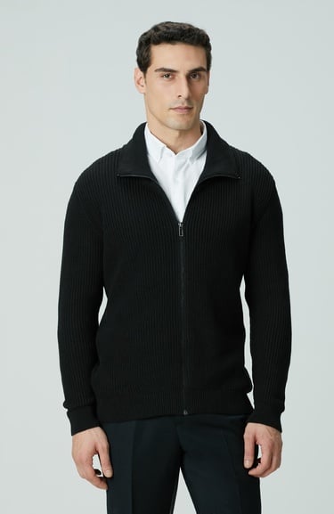  Network Erkek Siyah Hırka