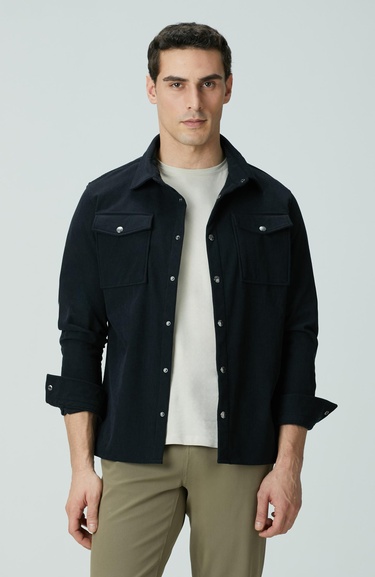 Network Erkek Lacivert Dış Gömlek