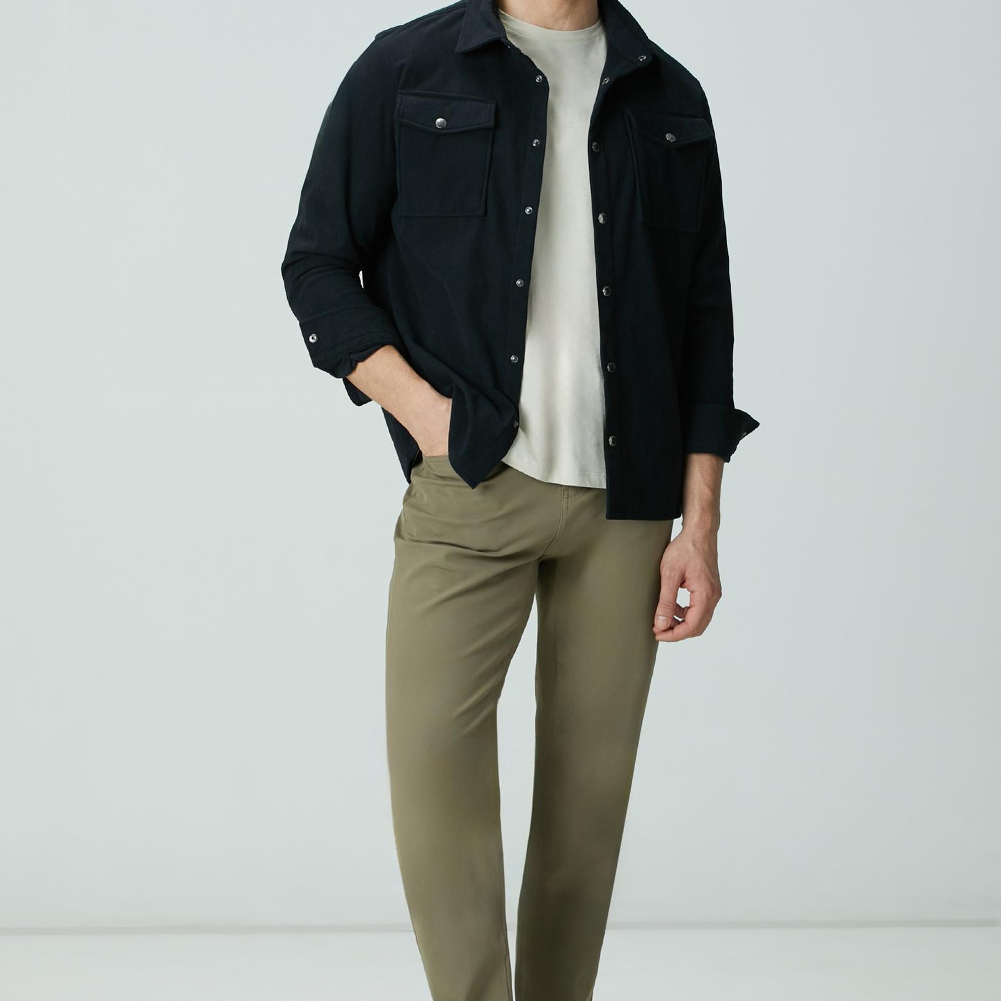 Network Erkek Lacivert Dış Gömlek