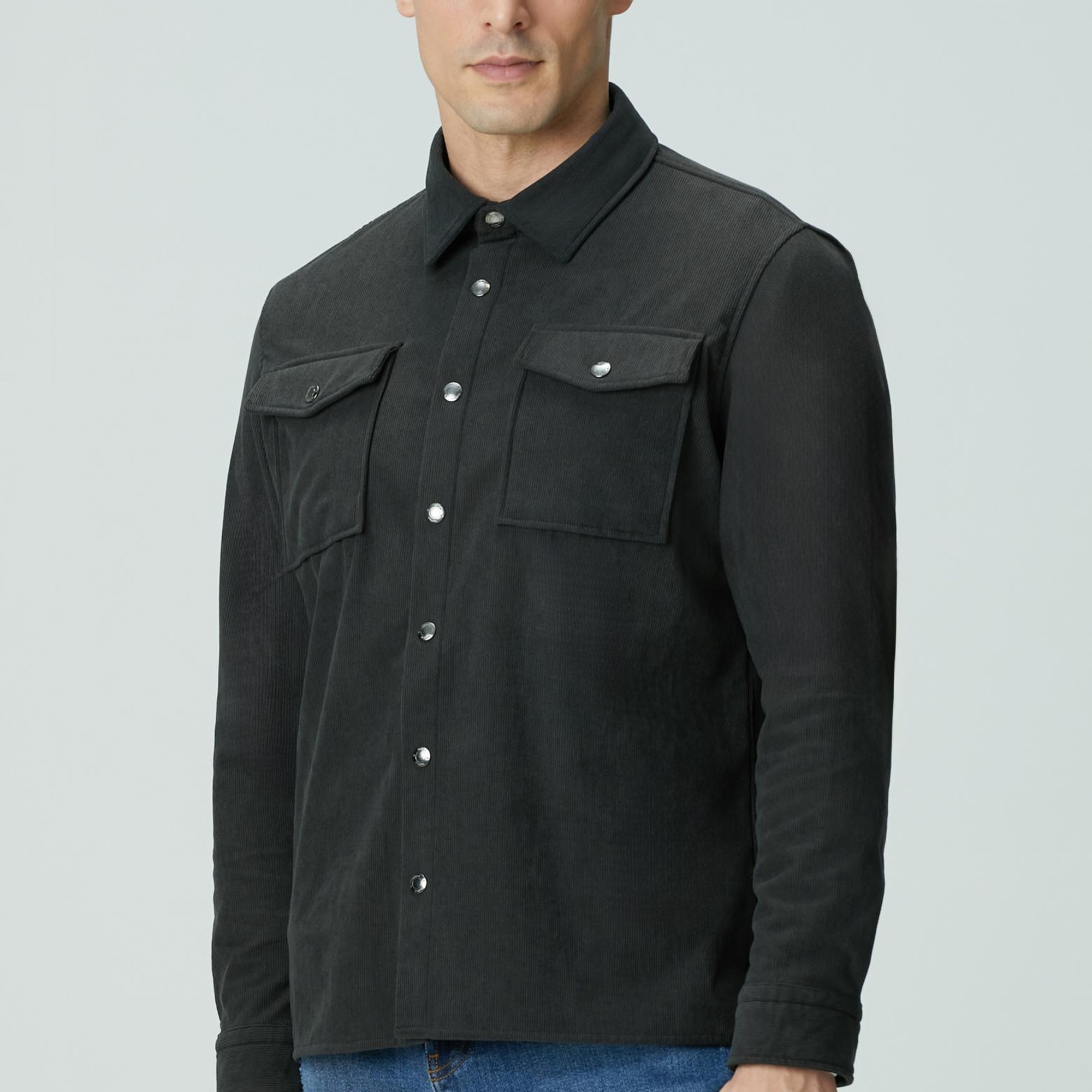 Network Erkek Antrasit Dış Gömlek