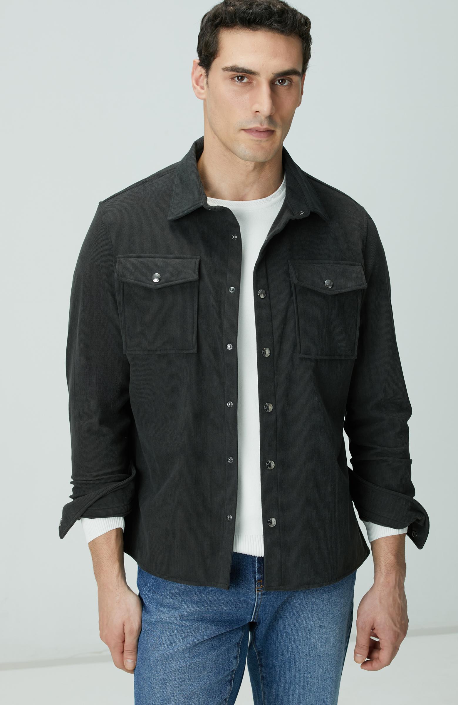  Network Erkek Antrasit Dış Gömlek