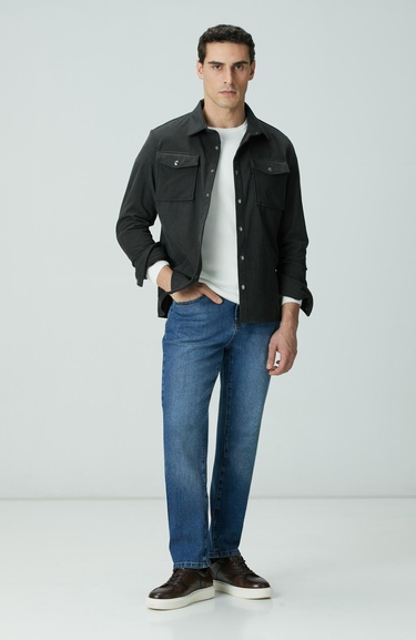  Network Erkek Antrasit Dış Gömlek