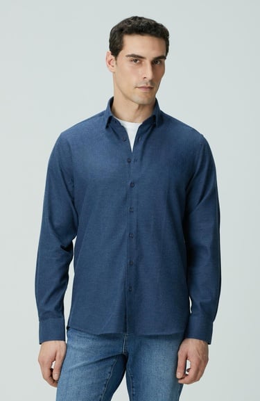  Network Erkek Lacivert Gömlek