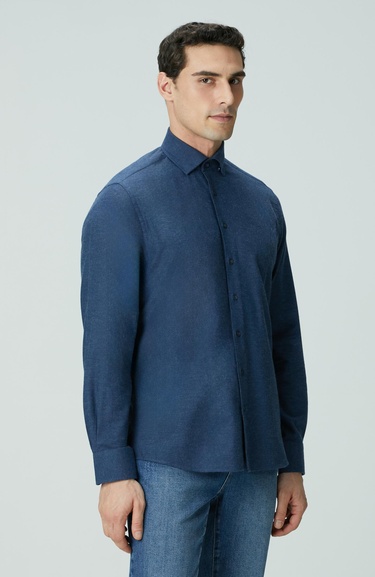  Network Erkek Lacivert Gömlek