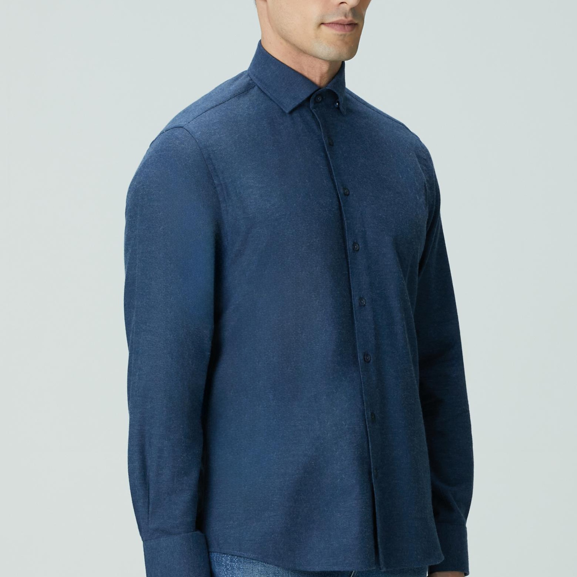 Network Erkek Lacivert Gömlek