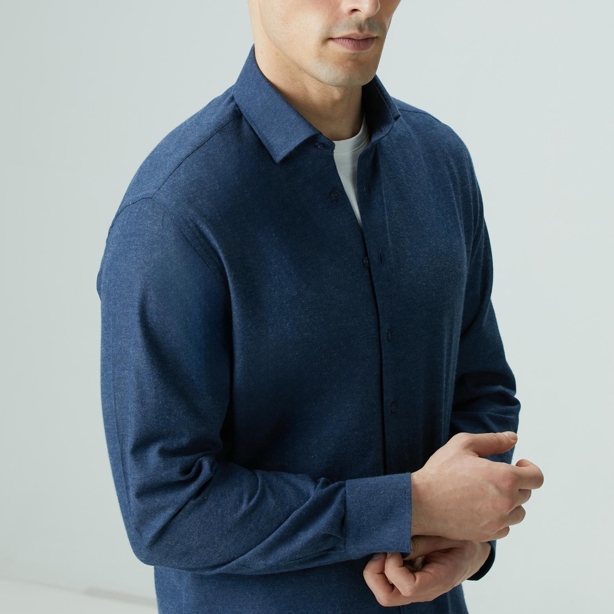 Network Erkek Lacivert Gömlek