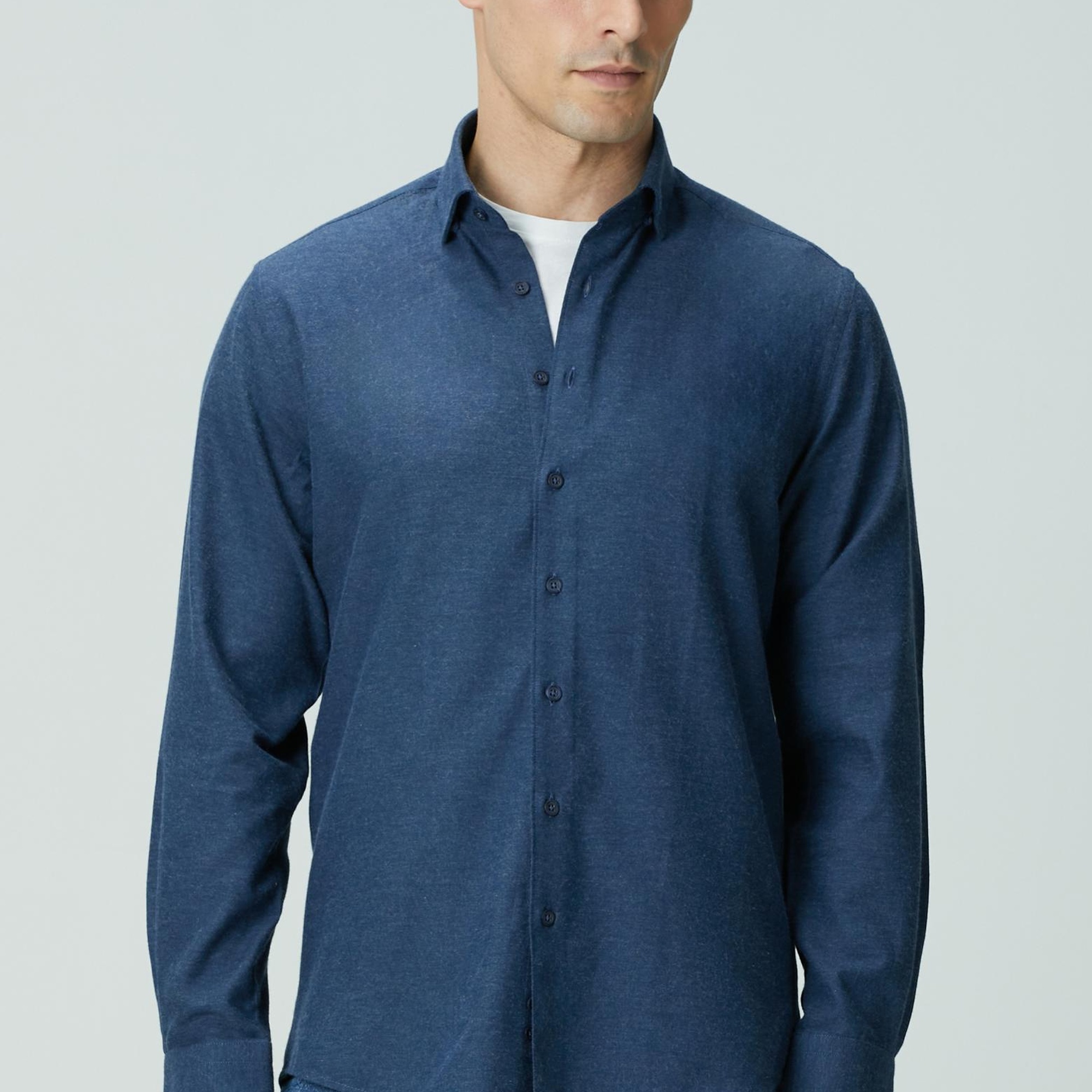 Network Erkek Lacivert Gömlek