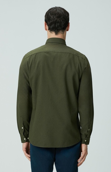  Network Erkek Haki Flanel Cotton Gömlek