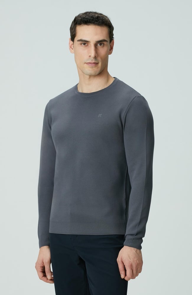  Network Erkek Antrasit Örgü Kazak