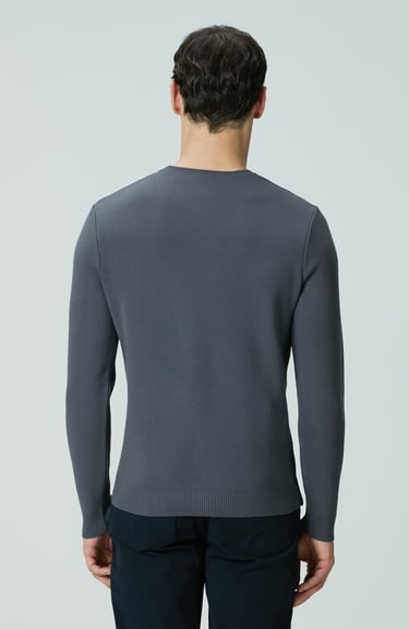  Network Erkek Antrasit Örgü Kazak