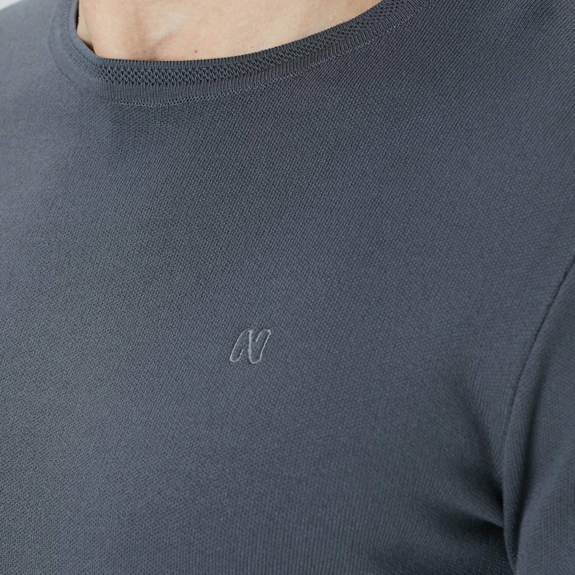 Network Erkek Antrasit Örgü Kazak