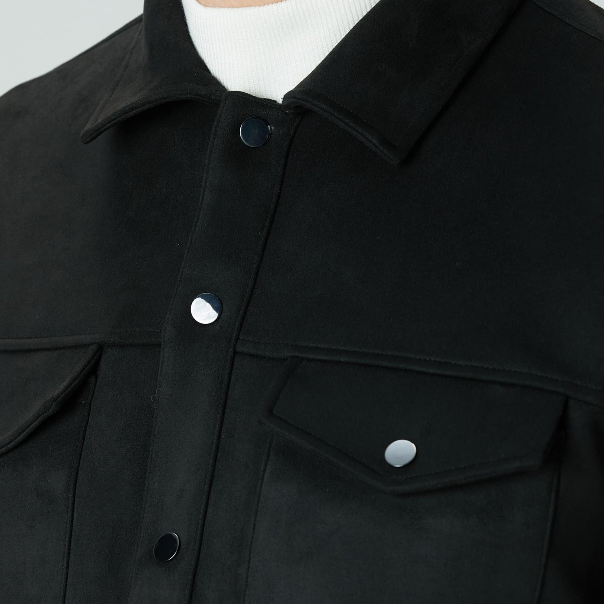 Network Erkek Siyah Dış Gömlek