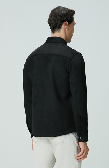  Network Erkek Siyah Dış Gömlek